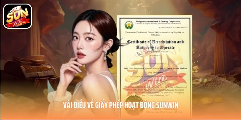 Vài điều về giấy phép hoạt động SUNWIN Vài điều về giấy phép hoạt động SUNWIN