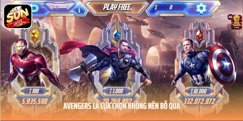 Avengers là lựa chọn không nên bỏ qua Avengers là lựa chọn không nên bỏ qua