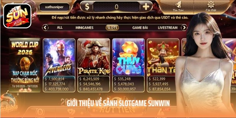 Giới thiệu về sảnh Slotgame SUNWIN Giới thiệu về sảnh Slotgame SUNWIN