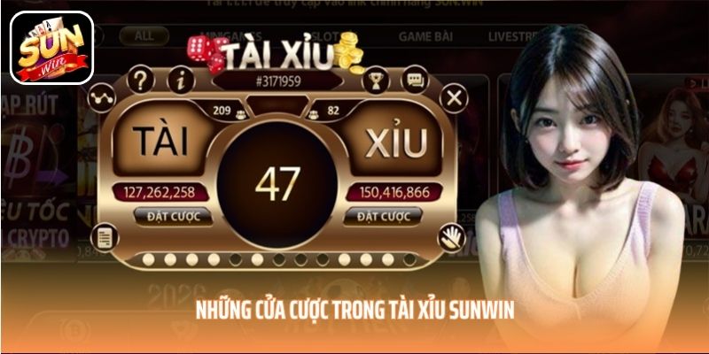 Những cửa cược trong tài xỉu SUNWIN Những cửa cược trong tài xỉu SUNWIN