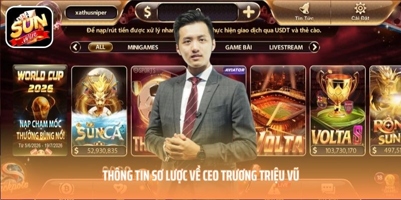 Thông tin sơ lược về CEO Trương Triệu Vũ Thông tin sơ lược về CEO Trương Triệu Vũ